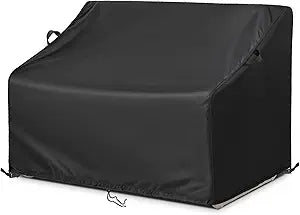 Kasla Patio Double Chair Cover, Waterproof Heavy Duty Cover for Outdoor Loveseat & Glinder Bench & Papasan Rocking Chair & Outdoor Couch & Outside Sofa (70"L53"W33"H)