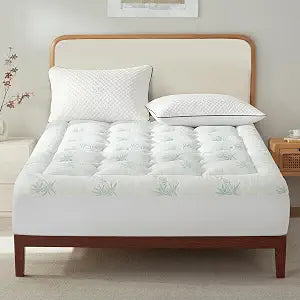 Surefit Ultra Soft Waterproof Mattress Topper Queen Size, Pillow Top Mattress Pad, Back Pressure Relief, Viscose Derived from Bamboo, Naturally Cooling for Hot Sleepers, 60x80