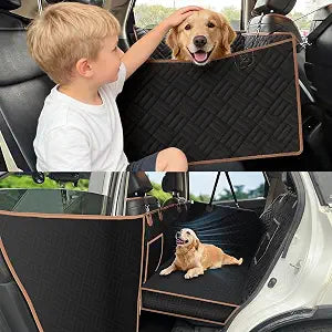 Convertible Furbuddies Back Seat Extender For Dogs 400lb Hard Bottom Dog Bed For Car Back Seat & Half Seat Dog Hammock With Seat Anchor Mesh Window Waterproof Dogs Car Seat Protector For Most Car SUV