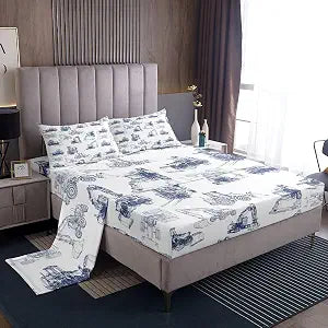 Feelyou Construction Equipment Sheet Set Kids Full