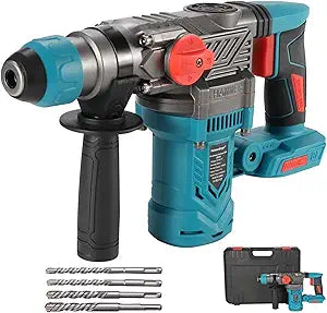 Brushless Rotary Hammer Drill for Makita 18V Battery (Tool Only)  3.2 Joule Impact, 1-1/8" SDS-Plus Chuck, 2 Modes (Drill/Hammer), Cordless Concrete Drill