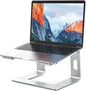 BESIGN LS03 Aluminum Laptop Stand, Ergonomic Detachable Computer Stand, Notebook Riser, Laptop Mount Compatible with Air, Pro, Dell, HP, Lenovo More 10-15.6" Laptops, Silver