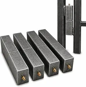 7" Square Hinge, Gate Hinge, Ball Bearing, Block Hinge, Rectangle (Set of 4)