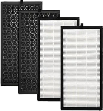 AP400 Filter Replacement Compatible with SIESEAN AP400 Air Purifier: 4 pack H13 True H-EPA Filter used for Kitchen,Living Room,Bedroom,Office