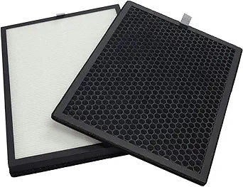 PUREBURG Replacement Filter Set Compatible with Green Air Encore Air Purifier,H13 HEPA Activated Carbon Filter 2-IN-1 Air Clean Dust PM2.5 Odor smoke VOCs