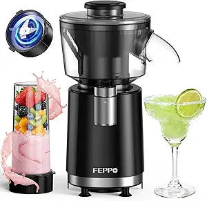 FEPPO Snow Cone Machine & Smoothie Blender 2 in 1, 700W Powerful Shaved Ice Machine Slushine Machine, Frozen Margarita Machine with Stainless Steel Blade, Smoothie Recipe, for Home Kitchen Party