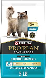 Purina Pro Plan AdvantEDGE Digestive Support Plus Adult Salmon and Rice Formula Dry Cat Food - 5 lb. Bag