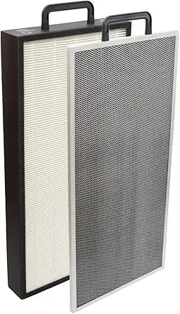 PUREBURG AG+ Replacement Filter Compatible with Aurabeat 3800 Air Purifier Model ASP-X1, H13 3-Stage Filtration Activated Carbon & Metal Pre-Filters