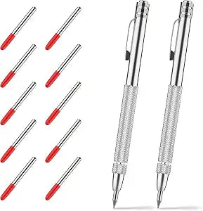 Glieskir 2-Pack Tungsten Carbide Scriber Set with Magnet and 10 Tips