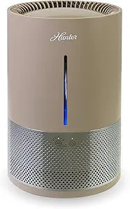 HHE150 Hunter Aspire 4.8L Evaporative Humidifier with PermaWick Filter (4.8L) - Remove Contaminants & White Dust for Clean Mist & Air Γ Medium Humidifier for Home, Bedroom, or Dorm - Taupe