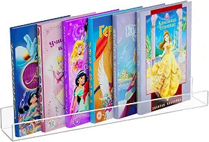 NIUBEE 24Acrylic Floating Bookshelf for Kids Wall Bookshelves 1 Pack