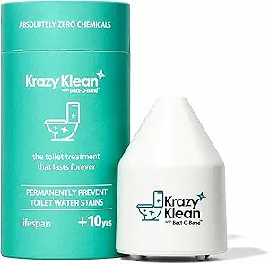 Krazy Klean Automatic Toilet Tank Cleaner - Continuous Flush Cleaning System - Helps Reduce Buildup & Stains - Easy Install, No Daily Scrubbing - 1 Count
