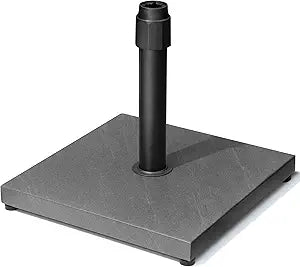45lbs Patio Umbrella Base - Heavy Duty Outdoor Patio Market Umbrella Stand for Deck, Poolside, Balcony, Wind-Resistant Design, Grey