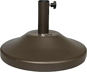 US Weight Fillable Round Umbrella Base - for Use with Patio Table  Heavy Duty Base- Made in the USA