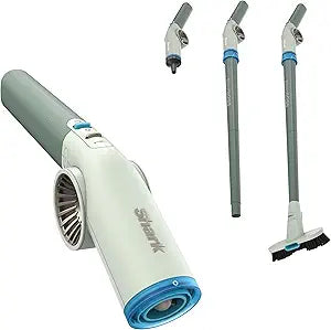 NEW Shark BlastBoss  All-in-One Air Blasting System with BlastBroom, Precision Nozzle, Extension Wand, Indoor/Outdoor Cleaning, 0-190 MPH, Cordless Handheld Blower, Rechargeable, Sage, AB2111GN