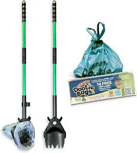 XP Pooper Scooper & Rake Set, Consumer Reports #1 Rated Ergonomic Scooper 2024, 2026. Strong & Lightweight, Dogs & Pet Poop Cleanup & Waste Removal - Fits Any Style Bag. 10-Year Wty.