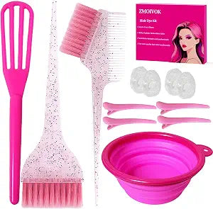 12 pcs Hair Dye Kit Professional Salon Tools with Hair Dye Brush and Bowl