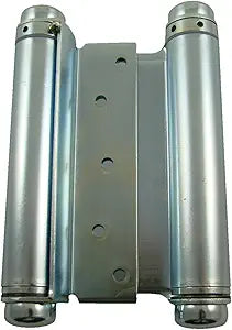 Hinge Outlet Adjustable Double Action Spring Hinge, Saloon, Swinging or Cafe Door Hinges  Highly Rust-Resistant, Self-Closing, Dual-Swing (6 Inch, Zinc)