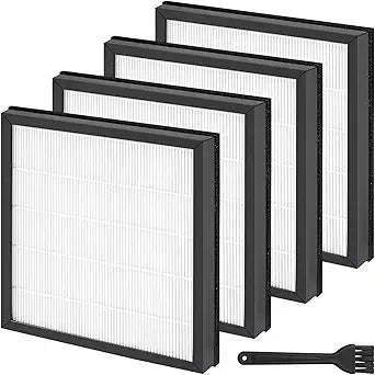 4 Pcs HAP605 Replacement Filter Compatible with FreAire & XenonLab HAP605 HAP607 Air Purifier, 3-in-1 High-Efficiency Filtration with Activated Carbon Filter, Ultra-Silent and Long-Lasting Performance