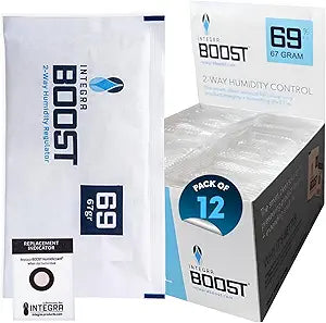 Integra Boost 2-Way Humidity Control Packet, 69 Percent RH, 67 Gram Size (Pack of 12 in Retail Display)