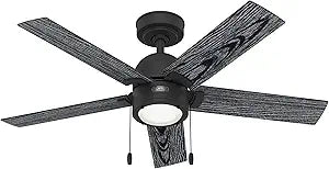 Hunter Fan Company 51707 Erling Ceiling Fan, Matte Black