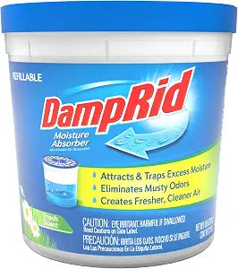 DampRid Fresh Scent Refillable Moisture Absorber - 10.5oz cup  Traps Moisture for Fresher, Cleaner Air