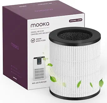 MOOKA M05 Genuine Air Purifier Filter Replacement, 1 Pack HEPA Filter