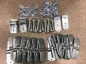 44 Pack Door Repair Kit- All Hinges + 1" Rollers + Hardware - Whiting New
