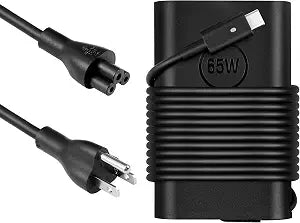 65W USB C Charger Type C Power Adapter for Dell Latitude 5430 5420 7420, XPS 13 7390, Inspiron, Chromebook, Replace LA65NM190 yydxv 02YK0F M1WCF