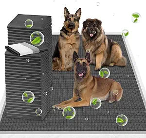 Extra Large 54"x37" 35 Pcs Odor-Control Super Absorbency Charcoal Pee Pads for Dogs,Leak-Proof Pet Training Pee Pads,Thicken Disposable Potty Pads Puppy Training Pads for Cats Rabbits