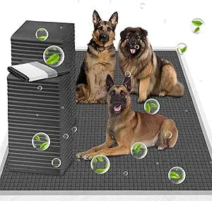 Extra Large 54"x37" 25 Pcs Odor-Control Super Absorbency Charcoal Pee Pads for Dogs,Leak-Proof Pet Training Pee Pads,Thicken Disposable Potty Pads Puppy Training Pads for Cats Rabbits