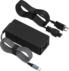 65W USB C Laptop Charger for Lenovo ThinkPad T14/T14s/T15, Yoga, ThinkBook & Chromebook | Fast AC Power Adapter | Home & Office Fast Charging Laptop Charger for Lenovo