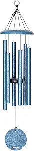 Corinthian Bells by Wind River - 27 inch Sky Blue Wind Chime for Patio, Backyard, Garden, and Outdoor Decor (Aluminum Chime) Made in the USA