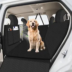 Canvcle Dog Car Seat Cover for 2019-2024 Suba-ru Forester Accessories, Back Seat Pet Cover for Dogs Waterproof Pet Backseat Extender Anti-Slip Rear Seat Protector with Mesh Window Storage Pocket Black