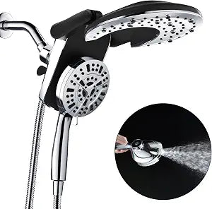 Rain Shower Head with Handheld: Foldable High Pressure Shower Heads with Handheld Spray Combo
