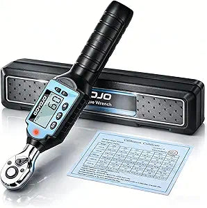 GOYOJO 3/8 Inch Digital Torque Wrench, 1.344 ft-lbs/1.860 N.m High-Precision Professional Tool for Auto Repair, Bicycle, Motorcycle Maintenance DIY Projects 2% High Accuracy LED Flash Notification