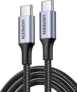UGREEN 100W USB C to USB C Cable, Fast Charging Cable, 2-Pack, 10ft, Black
