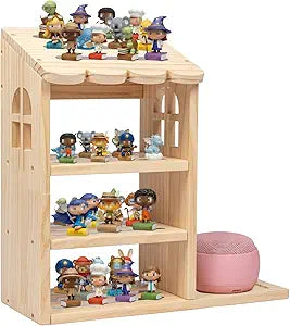 Upgrade Shelf for Tonie Box, Compatible with Toniesbox 1/2 Tonies Magentic Wall Shelf for Creative Tonies Figures Characters, Wooden Storage Shelves for Playroom, Wall-Mounted & Desktop Placement