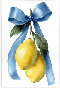 Sweet Sour Lemons Fruit, 10 x 15 Inch Mounted Print on Wall Plaque