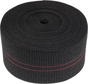 BambooMN Three-Inch Latex Elasbelt Webbing for Chair Repair - 40' Roll