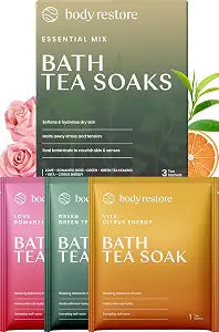 Body Restore Bath Tea Soaks Birthday Gift for Women & Men - Variety 3 Pack