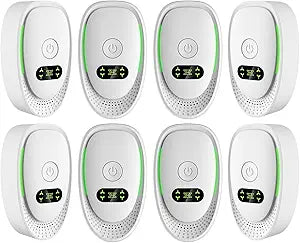 8Pack Air Ionizers for Dust Mites Plug in Air Purifier with Negative Ion Generator,Quiet Mini Air Freshener for Home,Basement,Bedroom,Air Purifiers for Smoke,Odor,Pets Smell,Dust 2026
