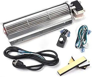 Replacment Fireplace Blower Kit for Desa Tech, FMI, Vanguard, Vexar, Astria Fireplace, GA3560A GA3700 GA3650 GA3750A BK BKT Fireplace Blower Fan Kit for Comfort Flame, Comfort Glow