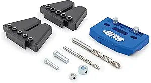 Kreg Dowel Jig Kit - Doweling Guide Kit with Removable Drill Guides - No-Measure Doweling Jig for Benchtop and Workshop Projects - Cabinet Joint Alignment Tool - KHJD345