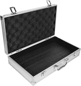Hemobllo Aluminum Tool Case 14.17X8.26X2.95In Aluminum & ABS Locking Box with Handle for Tools, Medicine & Instruments for Home, Garage, Travel