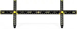 Pro Picture Frame Wall Hanging Tool With Level, Black, 36 Inch