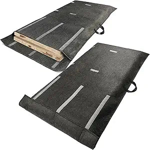 Table Leaf Storage Bag 2 Pack, Extra Thick Padded Felt Table Leaf Covers for Storage, Fits 48x24in Table Leaves, with Adjustable Straps & Reinforced Handles, Ultra Soft Dining Table Leaf Protector