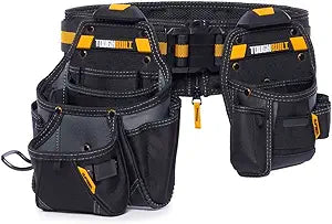 ToughBuilt ClipTech Series  3-Piece Handyman Tool Belt Set, Modular ClipTech System with 2 Rugged Pouches & Heavy-Duty Padded Belt, 1680D Reinforced Construction (TB-CT-111-CP)