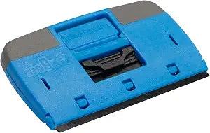 Unger Professional Compact 4 Window and Glass Scraper, Reversible Razor Blade Tool with Retractable Safety Guard, Use for Residue, Stickers, Glue, and Paint on Smooth Surfaces