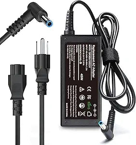 45W Laptop Charger for HP Laptop Computer,19.5V 2.31A Smart Blue Tip Power Adapter for HP Pavilion x360,Envy 11 13 15,EliteBook 840 G3 G5,Chromebook,Spectre,Stream 11 13 14 ProBook Notebook AC Adapter